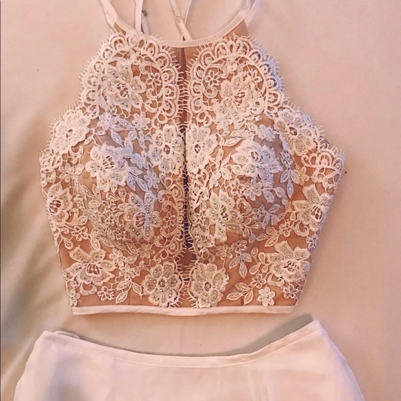 White La Femme Prom Dress - Picture 1 of 4